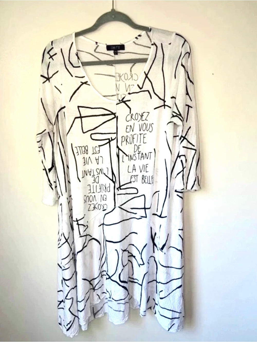 COMFY USA Abstract French Graffiti Dress / Tunic